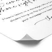 EVERLEIGH Audio Guest Book Wedding Sign Poster (Ecke)