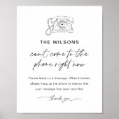 EVERLEIGH Audio Guest Book Wedding Sign Poster (Vorne)