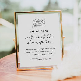 EVERLEIGH Audio Guest Book Wedding Sign Poster