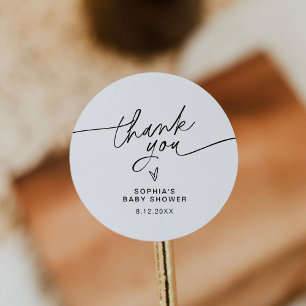 EVERLEIGH Baby-Shower-Geschenk Runde Aufkleber