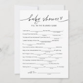 EVERLEIGH Baby Shower Libs, füllen Sie das Leere S Einladung (Vorderseite)