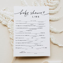 EVERLEIGH Baby Shower Libs, füllen Sie das Leere S Einladung