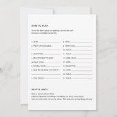 EVERLEIGH Baby Shower Libs, füllen Sie das Leere S Einladung (Rückseite)