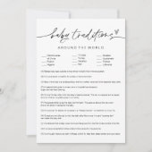 EVERLEIGH Baby Traditionen rund um das World Game Einladung (Vorderseite)