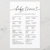 EVERLEIGH Baby Trivia Baby Shower Game (Vorderseite)