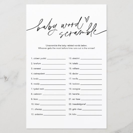 EVERLEIGH Baby Word Scramble Game (Vorderseite)