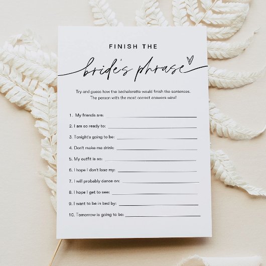 EVERLEIGH beendet das Bachelorette-Spiel der Braut Einladung