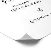 EVERLEIGH Blanket Wedding Sign Poster (Ecke)