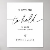 EVERLEIGH Blanket Wedding Sign Poster (Vorne)