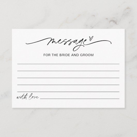 EVERLEIGH-Botschaft für die Braut- und Bodenberatu Begleitkarte (Vorderseite)