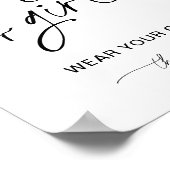 EVERLEIGH Boy or Girl Gender Game Sign Poster (Ecke)