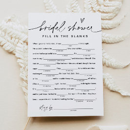 EVERLEIGH Brautparty Libs, füllen Sie die Leerzeic Einladung