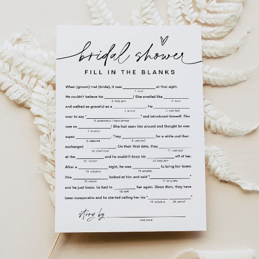 EVERLEIGH Brautparty Libs, füllen Sie die Leerzeic Einladung