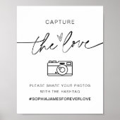 EVERLEIGH Capture the Liebe Wedding Hashtag Sign Poster (Vorne)