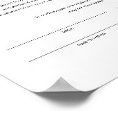 EVERLEIGH Certificate of Eriage 11x14 Poster (Ecke)