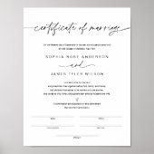 EVERLEIGH Certificate of Eriage 8.5x11 Poster (Vorne)