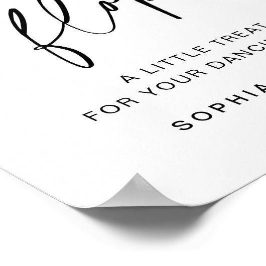 EVERLEIGH Flip Flops Wedding Sign Poster (Ecke)