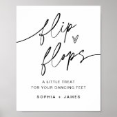 EVERLEIGH Flip Flops Wedding Sign Poster (Vorne)