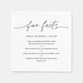 EVERLEIGH Fun Fakten über Braut und Bräutigam (Set Serviette (Vorderseite)