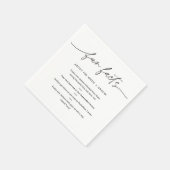 EVERLEIGH Fun Fakten über Braut und Bräutigam (Set Serviette (Ecke)