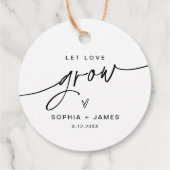 EVERLEIGH Gelassen Liebe Pflanze wachsen Tag Geschenkanhänger (Rückseite)