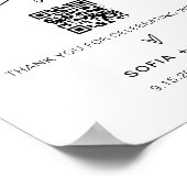 EVERLEIGH Honeymoon Fund Wedding Sign Poster (Ecke)