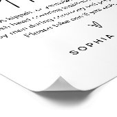 EVERLEIGH Kippot Kippah Yarmulke Hochzeitszeichen Poster (Ecke)