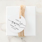 EVERLEIGH Liebe ist Sweet Favor Tag Geschenkanhänger (Beispiel)