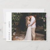 EVERLEIGH Minimal Elopement Hochzeit Ankündigung (Vorderseite)