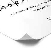 EVERLEIGH Minimalistisch Cookie Bar Gastgeschenk H Poster (Ecke)