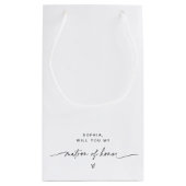 EVERLEIGH Minimalistisch Matron of Ehrengeschenkta Kleine Geschenktüte (Rückseite)