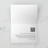 EVERLEIGH Minimalistisch Wedding Foto Danke Karte (Innenseite)
