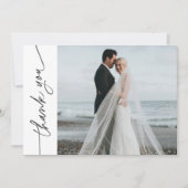 EVERLEIGH Minimalistisch Wedding Foto Danke Karte (Vorderseite)