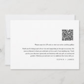 EVERLEIGH Minimalistisch Wedding Foto Danke Karte (Rückseite)