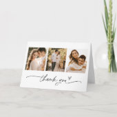 EVERLEIGH Minimalistische Foto Hochzeit Danke Kart (Vorderseite)