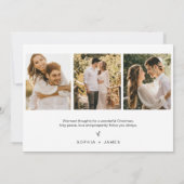 EVERLEIGH Minimalistische Weihnachtskarte Einladung (Rückseite)