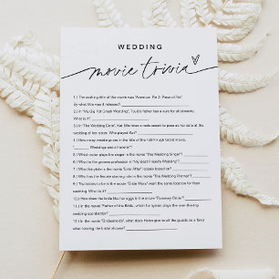 EVERLEIGH Movie Trivia Brautparty Game Einladung