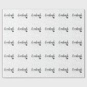 Everleigh Name Bedeutung Geburtstag Modernes Party Geschenkpapier (Flach)