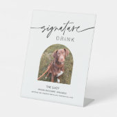 EVERLEIGH Pet Signature Drink Hochzeit 8x10 Sockelschild (Vorderseite)