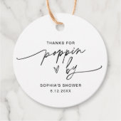 EVERLEIGH Popcorn Gefallen Danke für Poppin By Geschenkanhänger (Vorderseite)