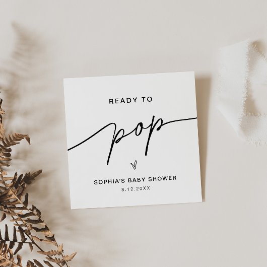 EVERLEIGH ready to Pop Popcorn Fevor Card Quadratische Visitenkarte