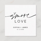 EVERLEIGH Smore Liebe Fevor Card Quadratische Visitenkarte (Vorderseite)