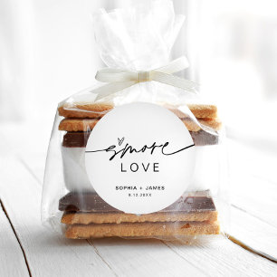 EVERLEIGH S'more Love Favor 3" Rund Sticker
