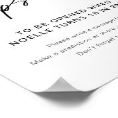 EVERLEIGH Time Kapsel Babyduschzeichen Poster (Ecke)