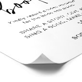 EVERLEIGH Video Booth Wedding Sign Poster (Ecke)