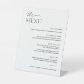 EVERLEIGH Wedding Dinner Menu 8x10 Sockelschild (Vorderseite)