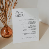 EVERLEIGH Wedding Dinner Menu 8x10 Sockelschild
