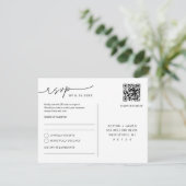 EVERLEIGH Wedding Foto UAWG QR Code Postkarte (Stehend Vorderseite)