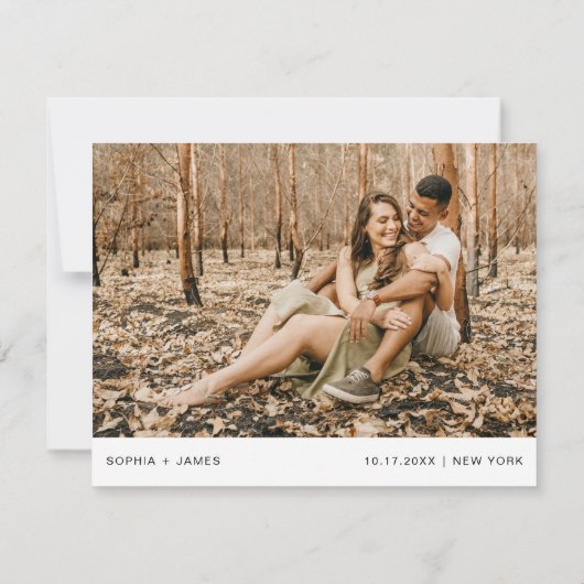 EVERLEIGH Wedding Foto UAWG QR Code Postkarte (Rückseite)