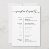 EVERLEIGH Wedding Fun Dinge zu tun Reisekarte Einladung (Rückseite)